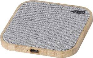 Chargeur sans fil Moses | Bambou | rPET | 15W personnalisé - Chargeurs sans fil