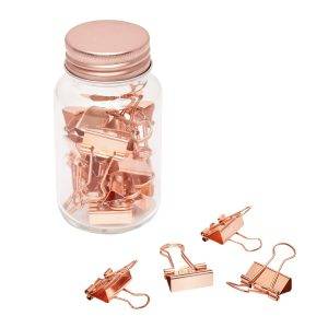 COPPER CLAMP - Pince à documents en bocal personnalisé - Bureau