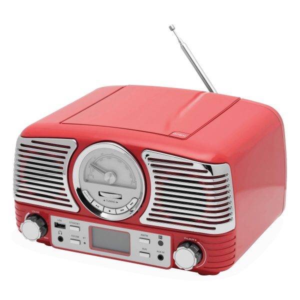 DINER - Enregistreur radio-CD personnalisé - Haut-parleurs et écouteurs