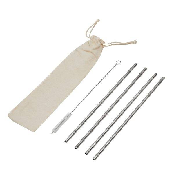 DRINK FRIENDLY - Kit de paille en acier inoxydable personnalisé - ACCESSOIRES DE CUISINE