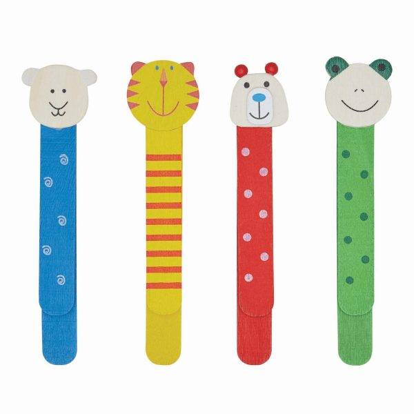 FUNNY ANIMALS - Marque-pages en bois personnalisé - Marque Pages