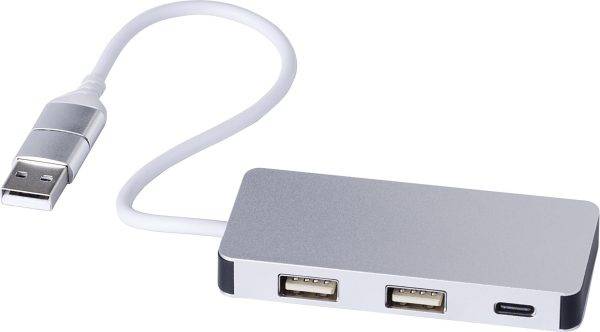 Hub USB Layton | Aluminium | 3 ports personnalisé - Clés USB