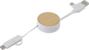 Câble de charge Jared | 3-en-1 | Extensible personnalisé - Cable de recharge