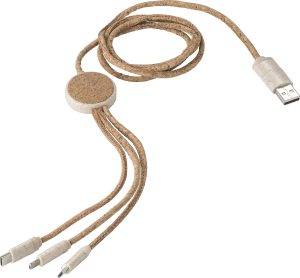 Câble de charge | Liège | 4-en-1 | 1,20 m personnalisé - Cable de recharge