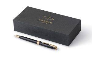 Parker Sonnet stylo bille | Finitions dorées personnalisé - Etiquettes finitions luxe