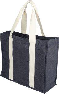 Sac shopping Gretchen | Denim | 19 l personnalisé - Sac shopping