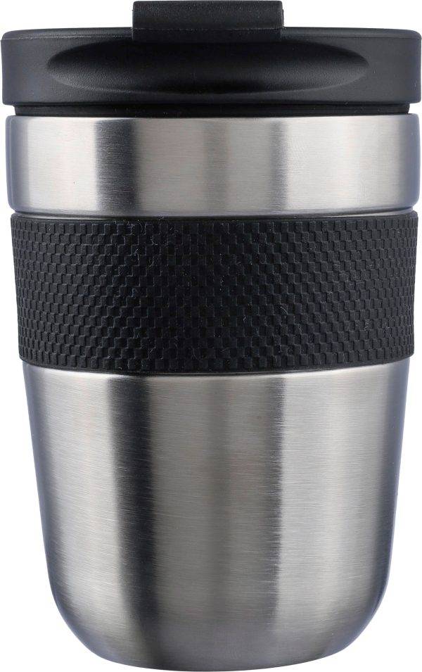 Mug isotherme Keith | Inox | 300 ml | Grip en silicone personnalisé - Gourdes isothermes personnalisées et publicitaires