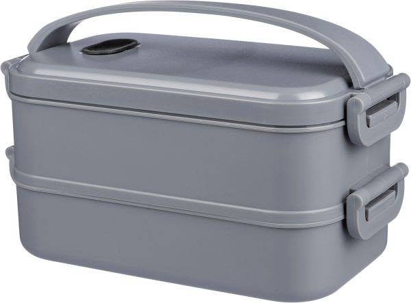 Boîte déjeuner Selwyn | Plastique | 2x 800 ml personnalisé - Vaisselle pour le déjeuner