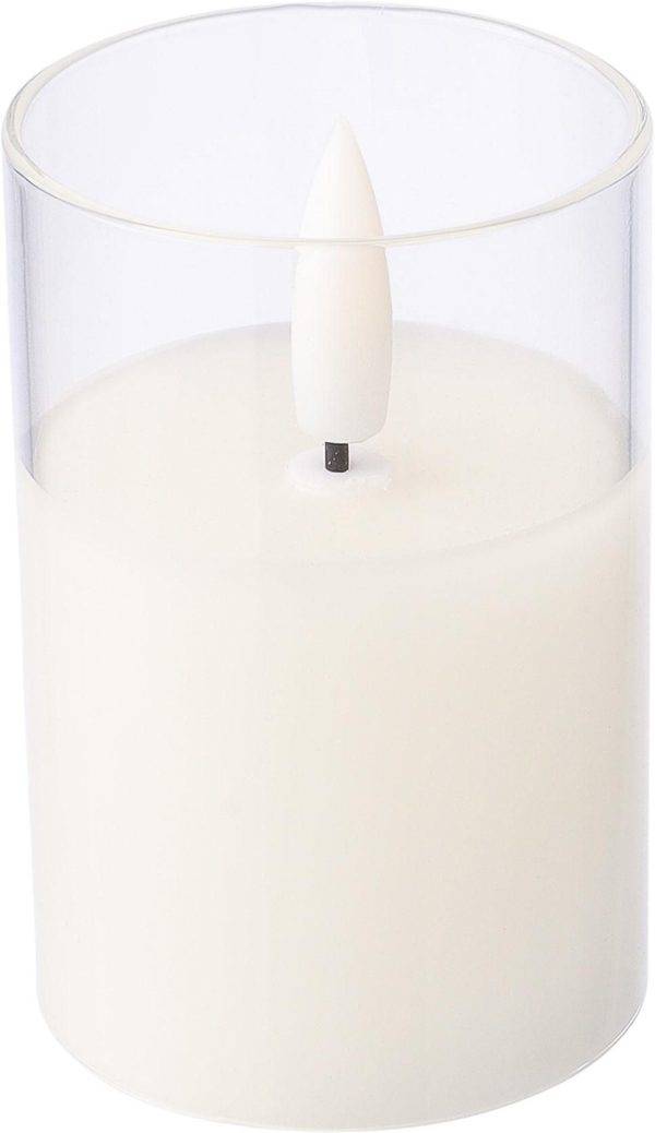 Bougie LED Serin | Photophore en verre