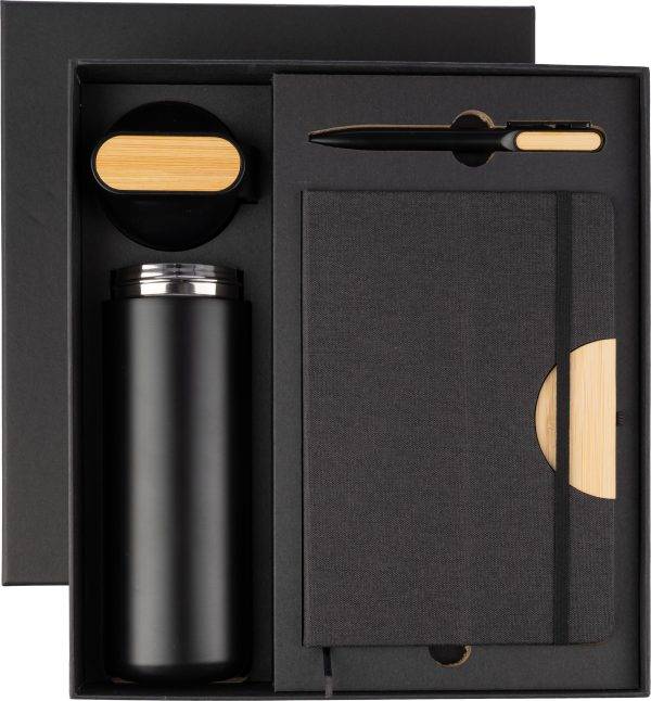 Coffret bureau Kurt | 3 pièces personnalisé - Accessoires de bureau en papier