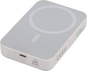 Batterie externe avec chargeur sans fil Meno | Recyclée | 10 000 mAh | Compatible MagSafe personnalisé - Batterie externe