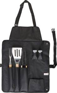 Set barbecue Hugo | Inox | Tablier personnalisé - Barbecue