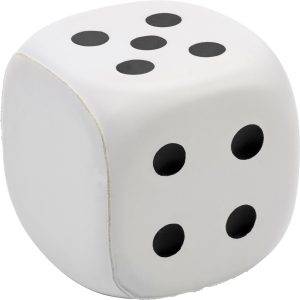 Balle antistress Javier | Forme de dé personnalisé - Uncategorized