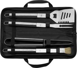 Set barbecue Silas | Inox | 4 pcs personnalisé - Barbecue