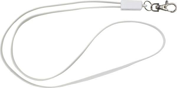 Cordon avec câble de charge Marguerite | 3-en-1 personnalisé - Cable de recharge