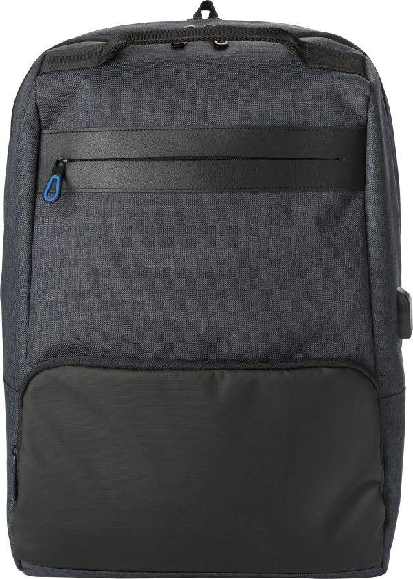 Sac à dos pour ordinateur portable Romy | Plastique | Anti-vol personnalisé - Sac à dos marquage et flocage
