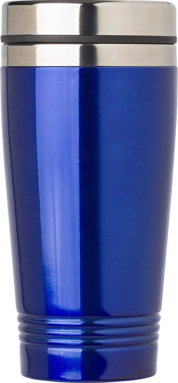 Mug isotherme Velma | Inox | Double paroi personnalisé - Carte de visite double volet