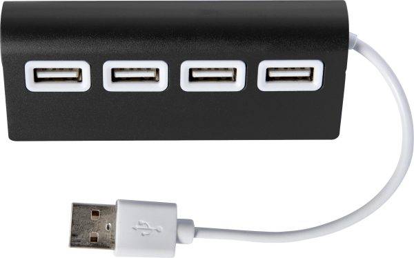Hub USB Leo | Aluminium | 4 ports personnalisé - Clé USB