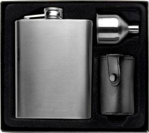 Set flasque Brittany | Inox 304 | 220 ml | 4 tasses