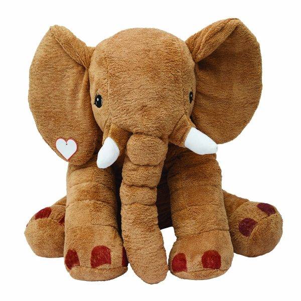 LOUNIS - Grande peluche éléphant personnalisé - Bébés et jeunes enfants