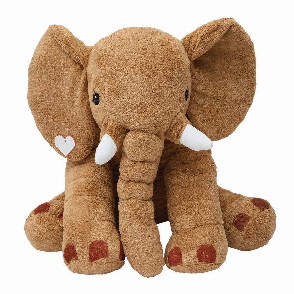 LOUNIS - Grande peluche éléphant personnalisé - Bébés et jeunes enfants