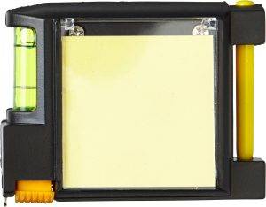 Mètre ruban Brooke | Plastique | 5-en-1 | 2 mètres personnalisé - Carte de visite plastique