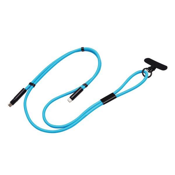 MOBILE CARRY - Cordon et chargeur de téléphone personnalisé - Carte de visite plastique