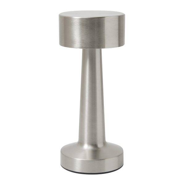 MUSHROOM - Lampe de table en acier inoxydable personnalisé - Carte de visite plastique