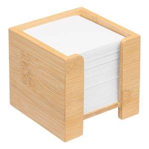 NEVER FORGET BAMBOO - Boîte à notes personnalisé - Blocs notes