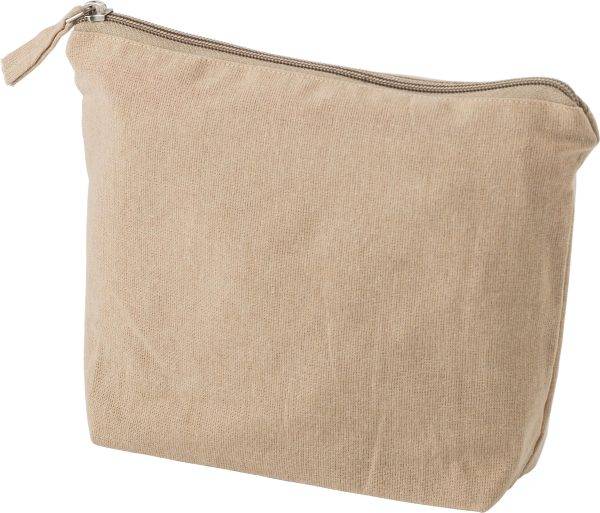 Pochette cosmétique Cressida | Coton recyclé 180 g/m² personnalisé - Cosmétiques