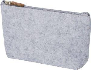 Pochette cosmétique Lucy | Feutre recyclé | Détails en simili-cuir personnalisé - Cosmétiques