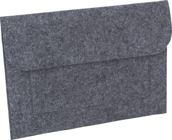 Pochette documents Riley | Feutre recyclé | Fermeture velcro personnalisé - pochette