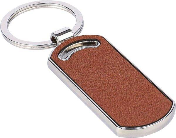 Porte-clés Jill | Recyclé | Cuir | Ovale personnalisé - Portes clés
