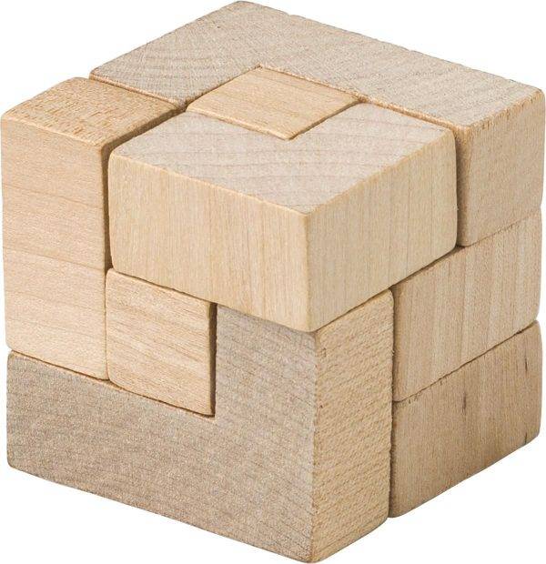 Puzzle Amber | Bois | Cube personnalisé - Carte de visite bois