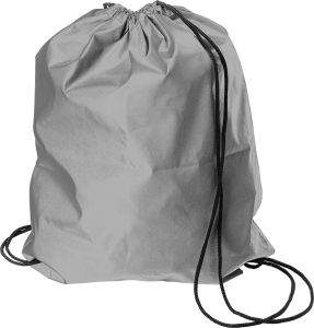 Sac à dos avec cordon Melila | Réfléchissant | 190D personnalisé - Sacs à cordons
