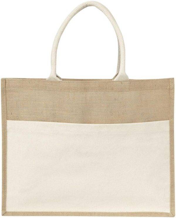 Sac en jute Livvie | Laminé | 325 g/m² personnalisé - Sacs toile de jute