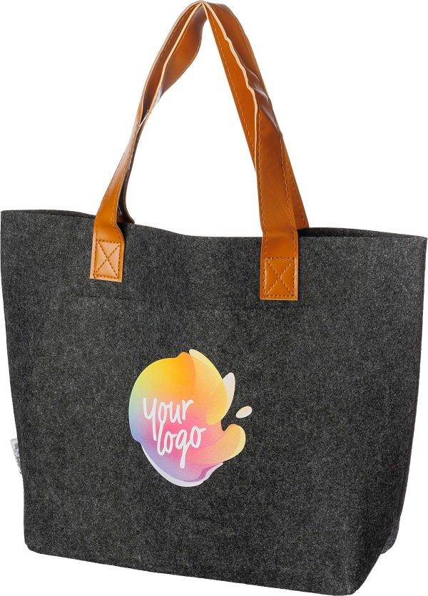 Sac shopping Hunter | Feutre recyclé | Longues anses personnalisé - Sac shopping