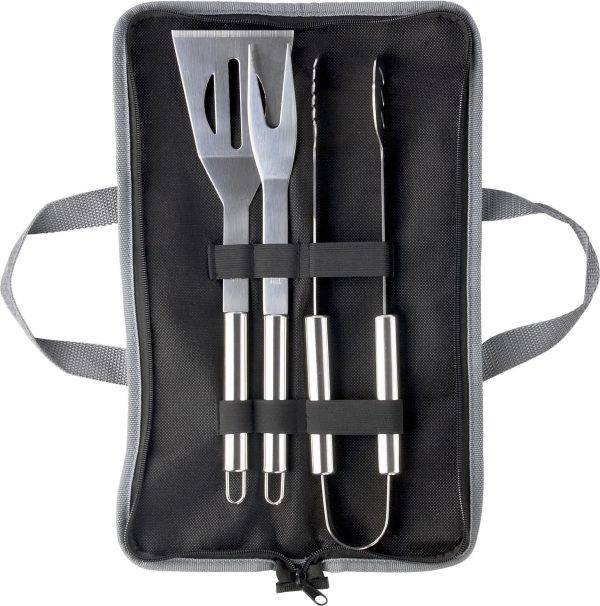 Set de barbecue Priscilla | Inox | 3 pcs personnalisé - Barbecue