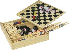 Set de jeux Cherie | Bois | 5-en-1 personnalisé - Jeux d'intérieur