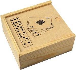 Set de jeux Myriam | Bois personnalisé - Carte de visite bois