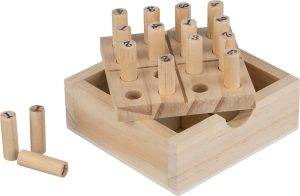 Set de mini-sudoku Kenza | Bois de pin personnalisé - Carte de visite bois