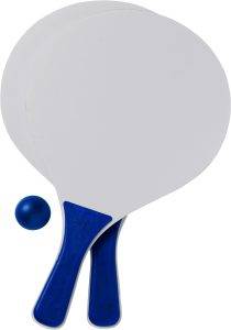 Set de raquettes de plage Fabien | Bois | 2 raquettes et balle personnalisé - Articles de plage