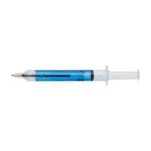 Stylo Dr. David | Plastique recyclé | Forme seringue personnalisé - Carte de visite plastique