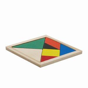 TANGRAM BASE - Puzzle en bois personnalisé - Jeux d'intérieur
