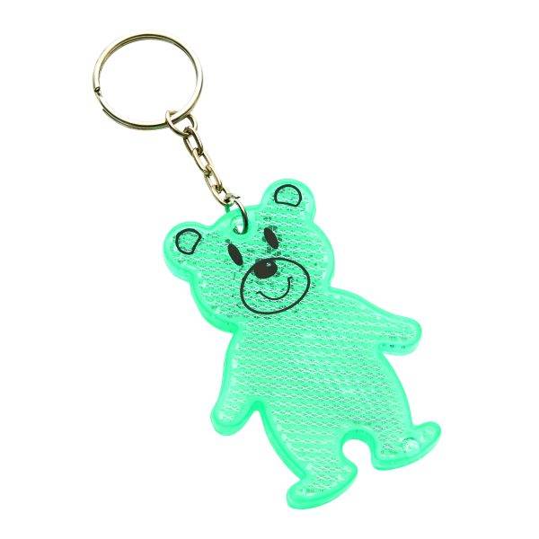 TEDDY - Porte-clé ours personnalisé - Carte de visite plastique