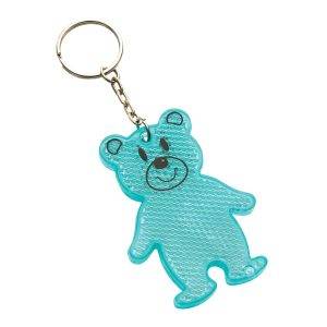 TEDDY - Porte-clé ours personnalisé - Carte de visite plastique