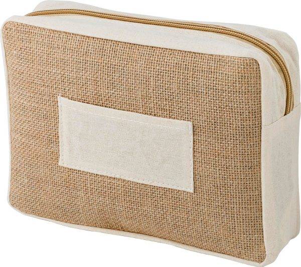 Trousse de toilette Julian | Jute | 1,8 l personnalisé - Sacs toile de jute