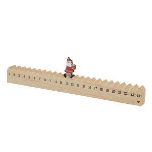 WALKING SANTA - Calendrier en bois personnalisé - Décoration