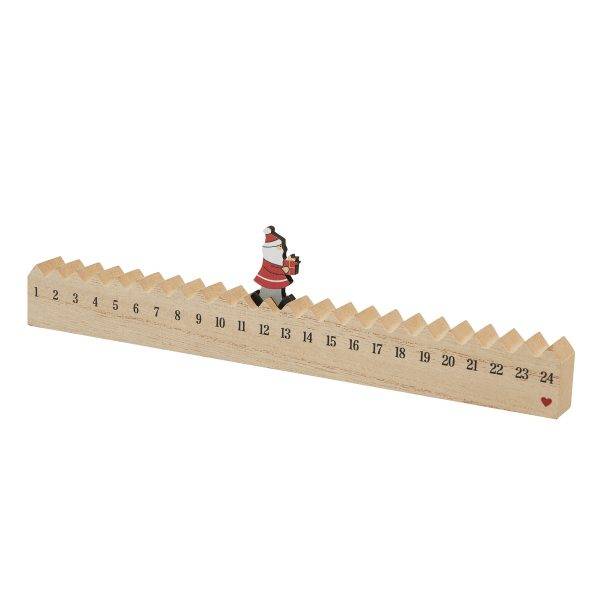 WALKING SANTA - Calendrier en bois personnalisé - Décoration
