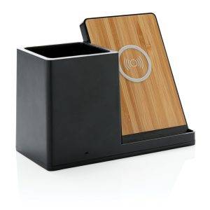 10W fast wireless charger with pen holder made with personnalisable